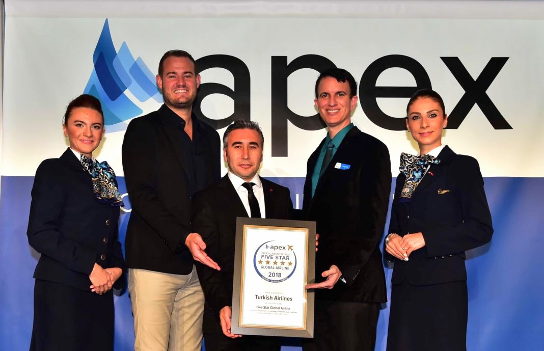 Turkish Airlines crowned with “FiveStar Global Airline” award in APEX Official Airline Ratings