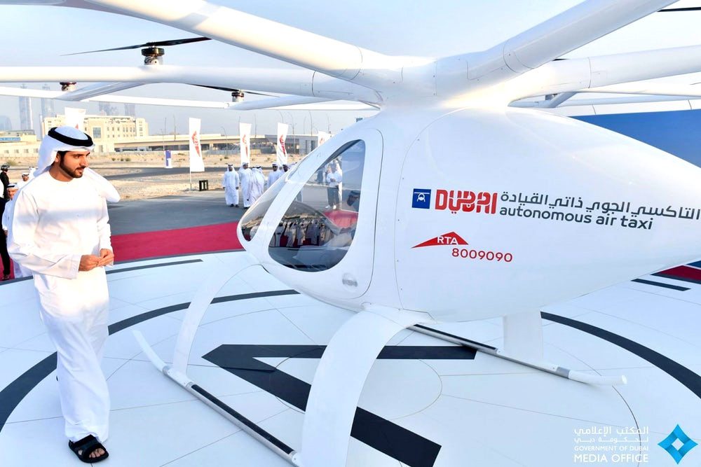 Dubai Autonomous Air Taxi "Volocopter" successfully completes the test flight